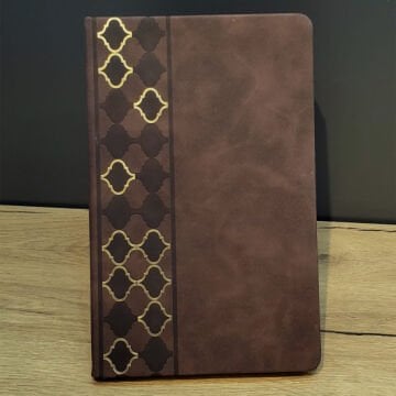 Öğretmenlere Hediye Gold Ve Kahve Motifli Promosyon Defter