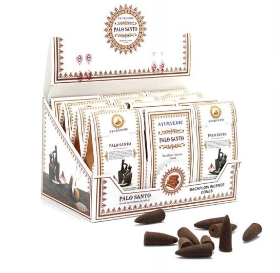 Ayurvedic Palo Santo Backflow Geri Akış Konik Tütsü (120 Adet)