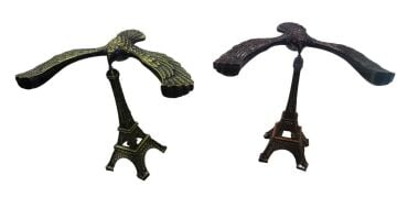 Dekoratif Metal Eyfel Kulesi Denge Kartal Biblo (11cm*4cm)