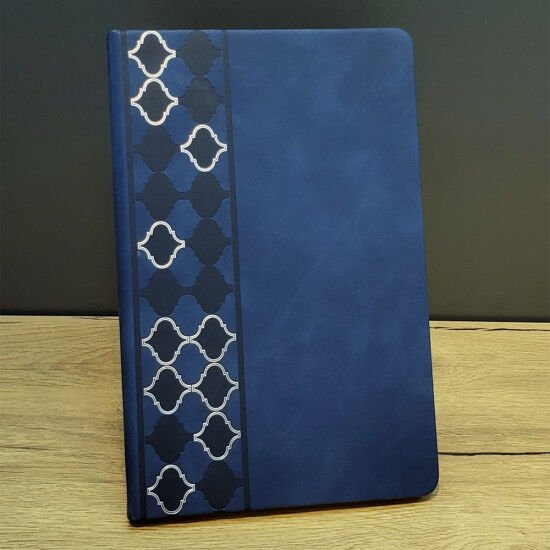 Öğretmenlere Hediye Beyaz Ve Mavi Desenli Promosyon Defter