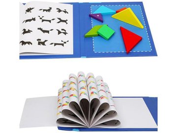 Manyetik Kitapçıklı Tangram Seti