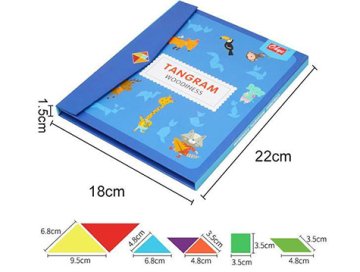 Manyetik Kitapçıklı Tangram Seti
