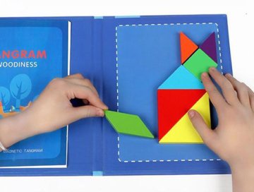 Manyetik Kitapçıklı Tangram Seti