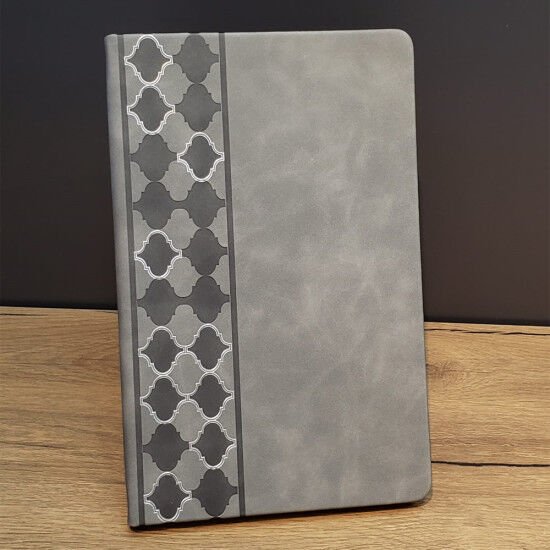 Öğretmenlere Hediye Beyaz Ve Gri Desenli Promosyon Defter