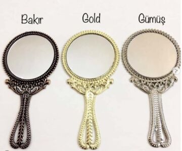 Metal Ayna Nikah Şekeri Malzemesi (Bakır Gümüş Altın)