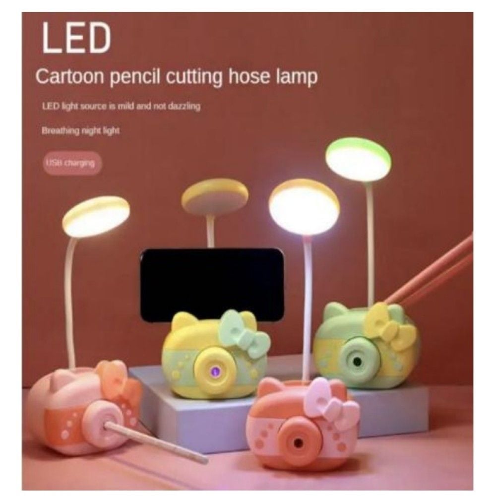 Usb Şarjlı Fotoğraf Makinesi Kalemtraş Masa Lambası