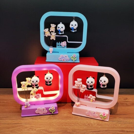 Çocuklara Hediye Müzikli Dekoratif Işıklı Sevimli Panda