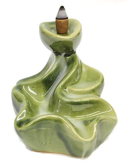 Geri Akışlı Şelale Kavisli Renkli Buhurdanlık