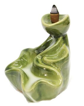 Geri Akışlı Şelale Kavisli Renkli Buhurdanlık