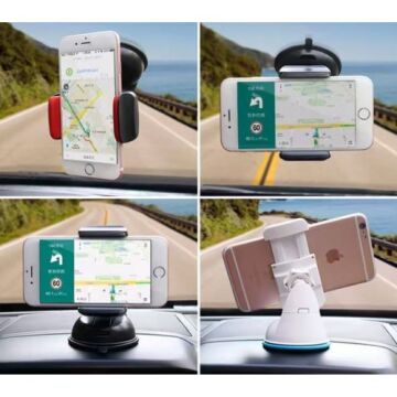 Araç İçi Döner Başlıklı Güçlü Vakumlu Telefon Tutucu