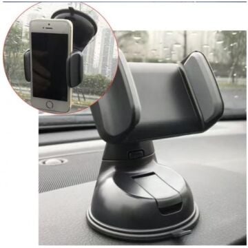 Araç İçi Döner Başlıklı Güçlü Vakumlu Telefon Tutucu