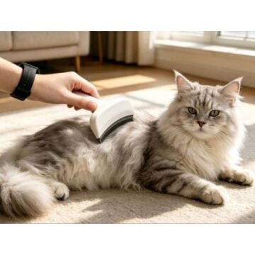 Metal Uçlu Kedi Köpek Tüy Toplama Tarağı