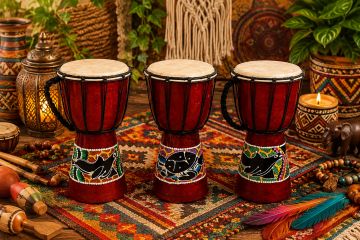 Ahşap Batikli Darbuka 25cm*12 cm