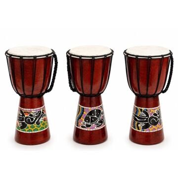 Ahşap Batikli Darbuka (30cm x16 cm)