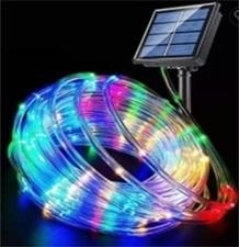 Solar Güneş Enerjili Rgb Işık Bahçe Aydınlatma 10 Metre