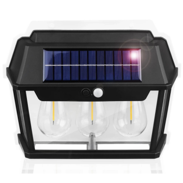 Hareket Sensörlü Sarı Işık 3 Ampullü Duvar Lambası