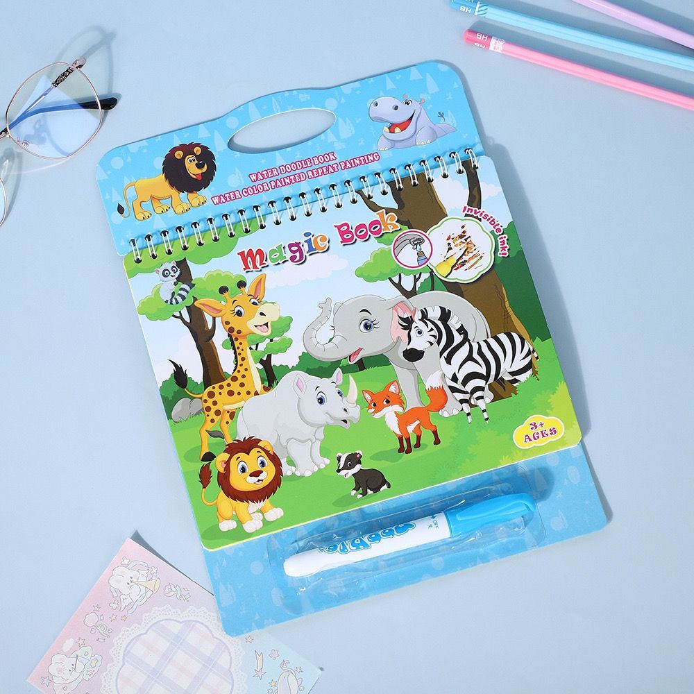 Hayvanlar (Animal) Water Magic Sihirli Sulu Boyama Kitabı