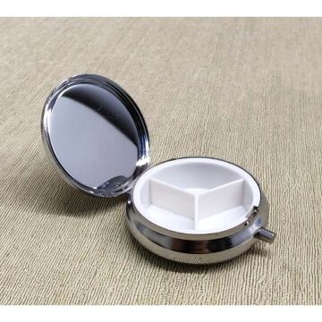 İstanbul Cami Köprü Metal Ayna İlaç Kutusu Çok Amaçlı Organizatör