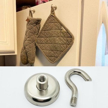 Mıknatıslı Manyetik Metal Kanca Askı (2 Adet)