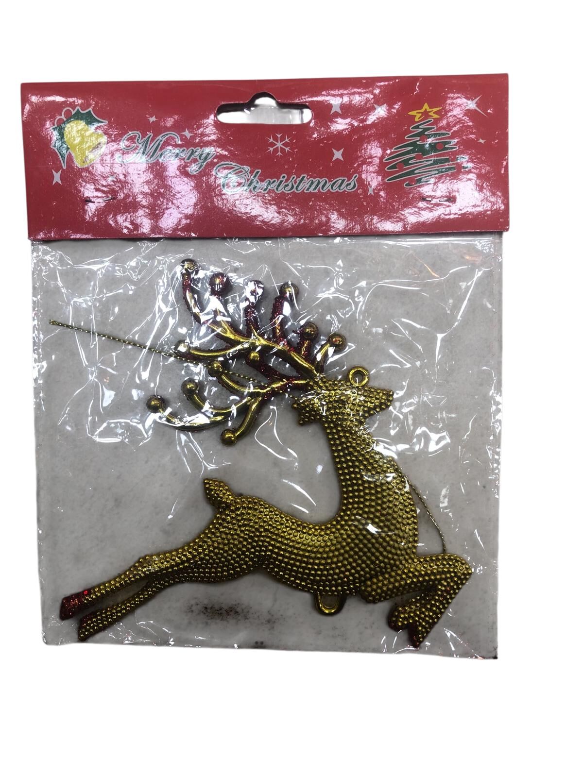 Gold Geyik Yılbaşı Çam Ağacı Süsü