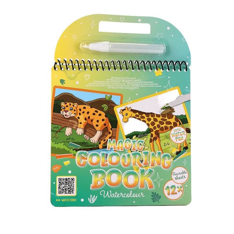 Sevimli Orman Hayvanları Water Magic Sihirli Sulu Boyama Kitabı (12 Boyama)