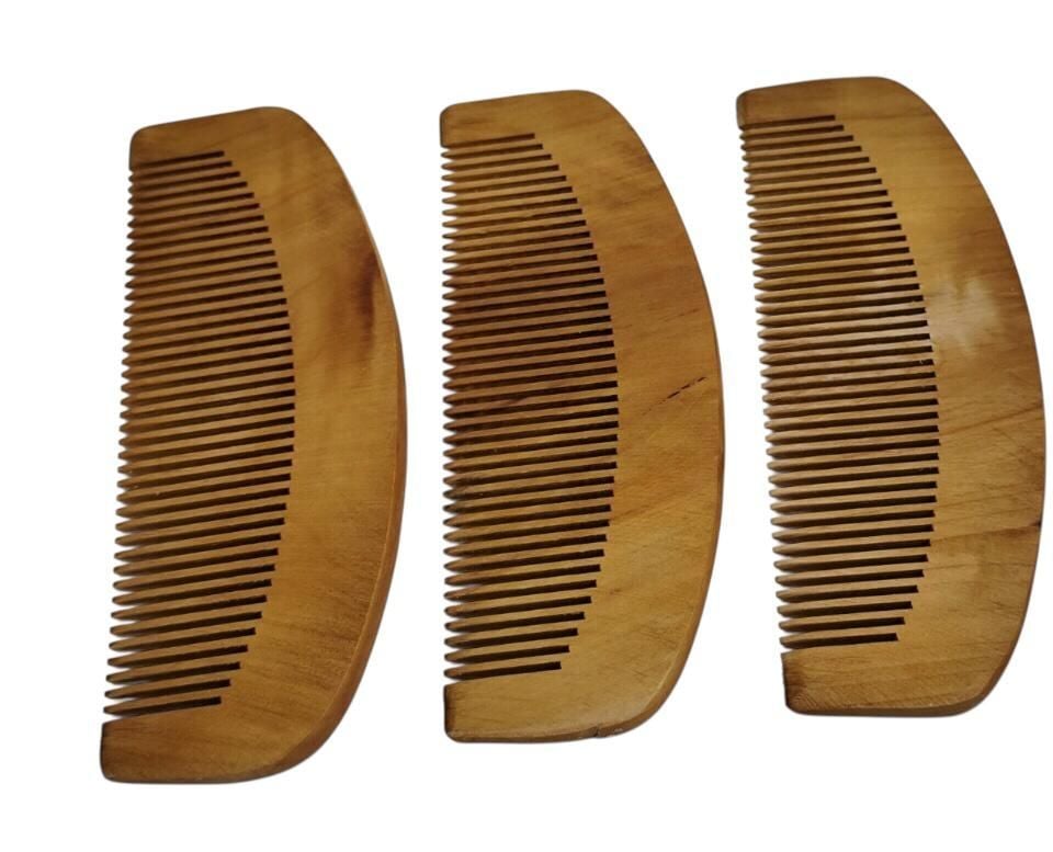 Ahşap Sık Dişli Tarak (16 cm 20 Adet)