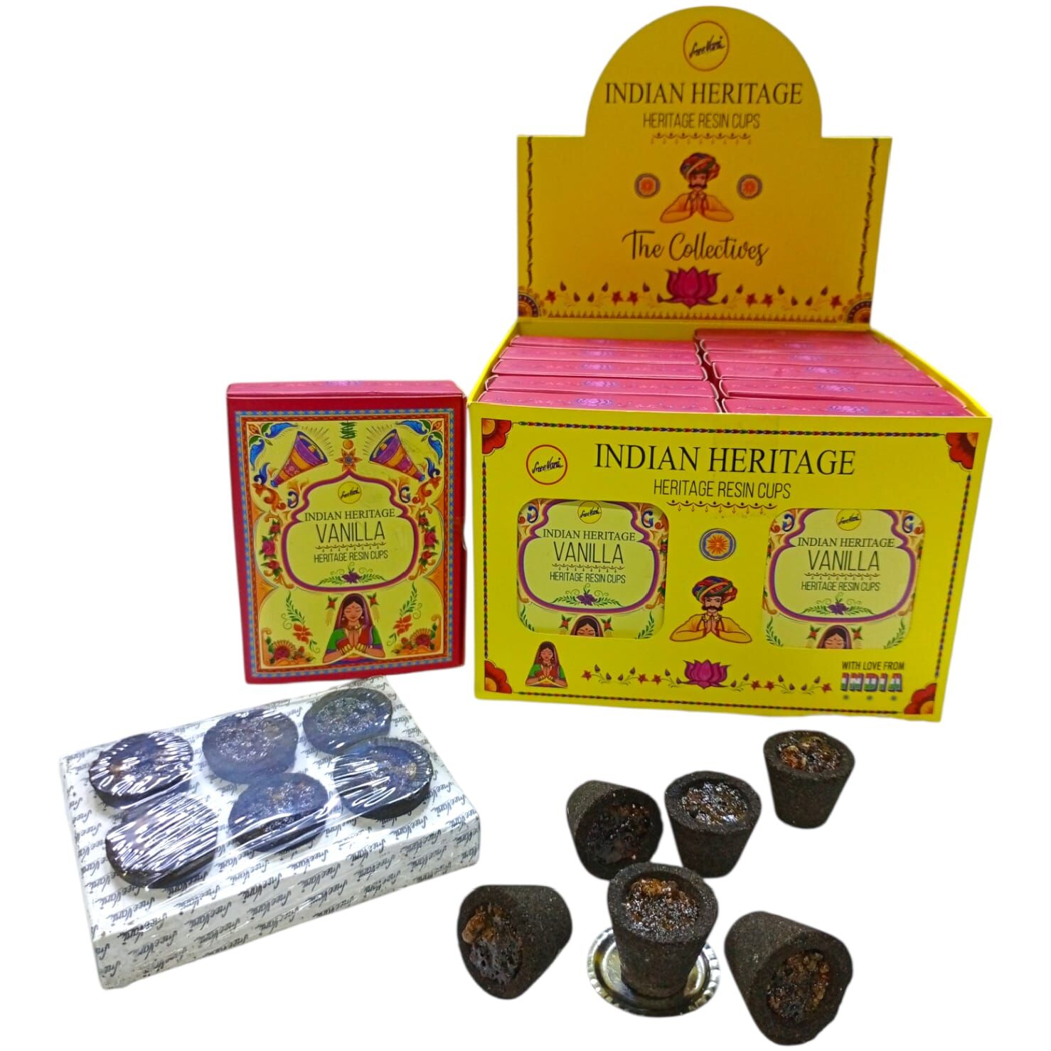 Sree Vani Vanila (Vanilya) Dış Mekan Cups Tütsü (6 Adet)