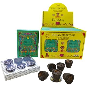 Sree Vani White Sage (Beyaz Ada Çayı) Dış Mekan Cups Tütsü (6 Adet)