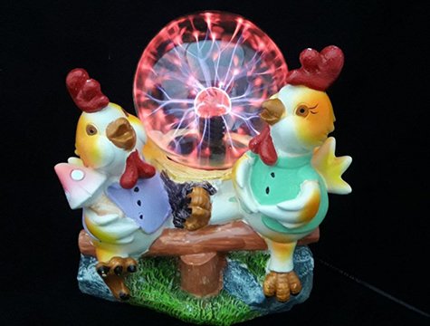 Dekoratif  Civciv Sihirli Plazma Işık Küresi - Plasma Storm Lamp
