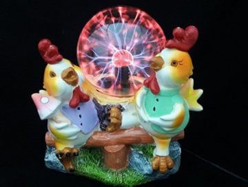 Dekoratif  Civciv Sihirli Plazma Işık Küresi - Plasma Storm Lamp