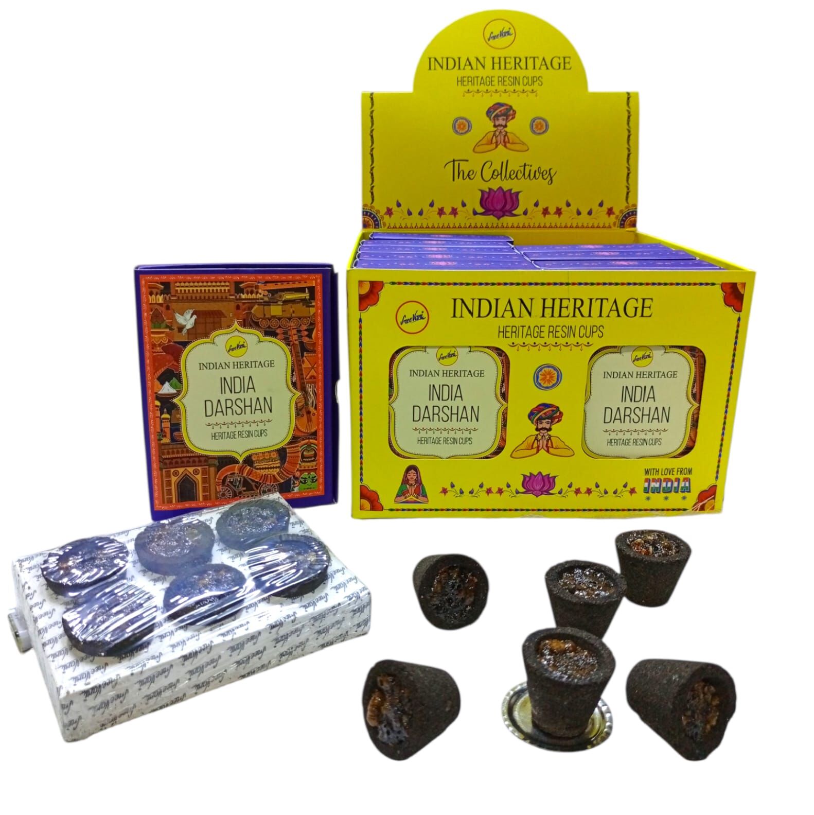 Sree Vani İndia Darshan Dış Mekan Cups Tütsü (6 Adet)