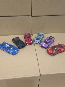 Minyatür Araba Die Cast Model Metal Araba Anahtarlık Model 7