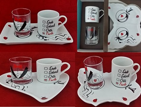 Damat Kahvesi Fincanı Seti