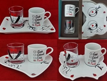 Damat Kahvesi Fincanı Seti