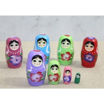 Dekoratif Matruşka Bebek 4'lü