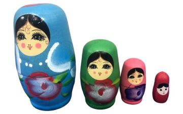 Dekoratif Matruşka Bebek 4'lü