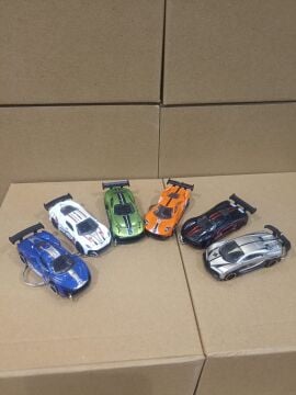 Minyatür Araba Die Cast Model Metal Araba Anahtarlık 12 Adet