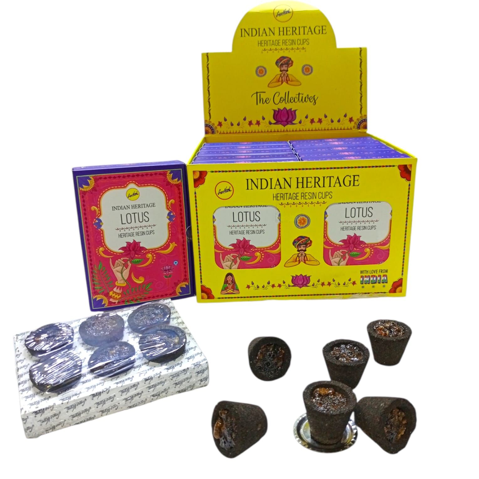 Sree Vani Lotus Dış Mekan Cups Tütsü (6 Adet)