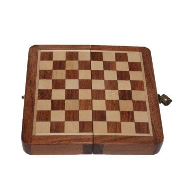 Ahşap Manyetik Satranç Takımı (13 cm)