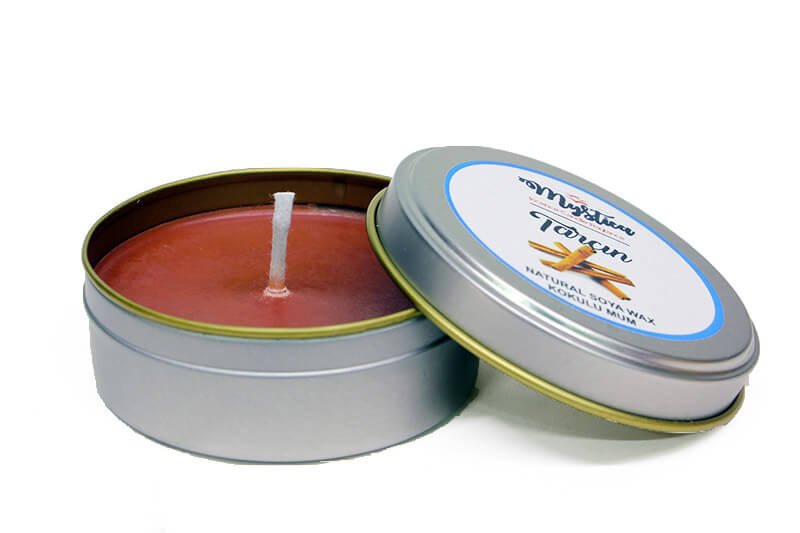 Tarçın Mum Kokulu Mini Teneke Soya Wax