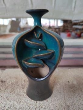 Seramik Şelale 4 Yollu Vazo Tasarımlı Geri Akış (Backflow) Tütsülük