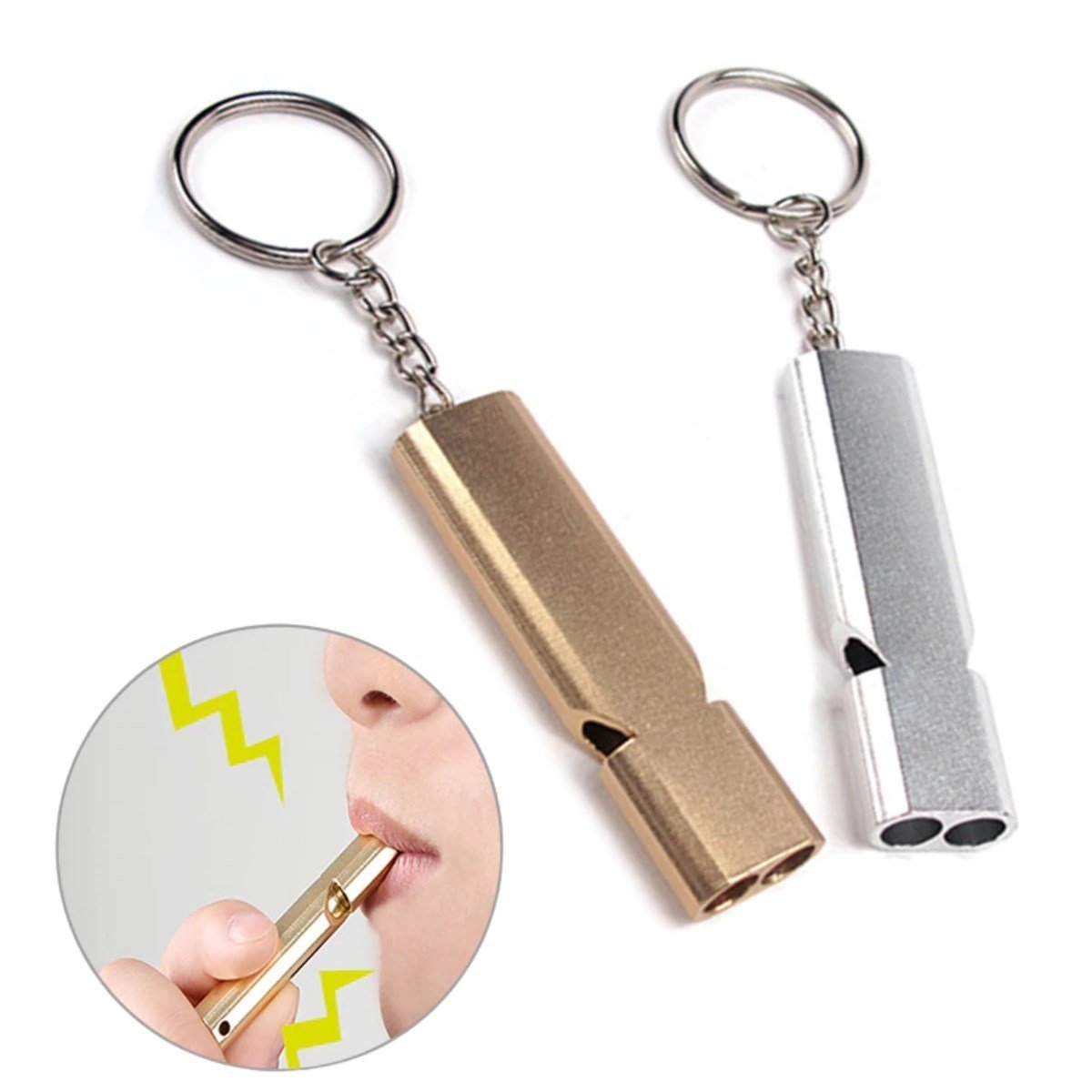 Acil Kamp Düdüğü Alüminyum Islık Anahtarlık