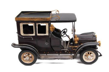 Dekoratif Nostaljik Eskitme Metal Araba