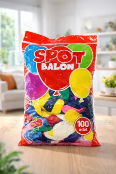 Karışık Renk Balonlar (100 Adet)