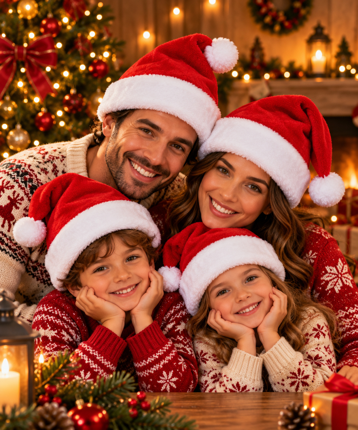 Klasik Kırmızı Kadife Yılbaşı Noel Baba Şapkası