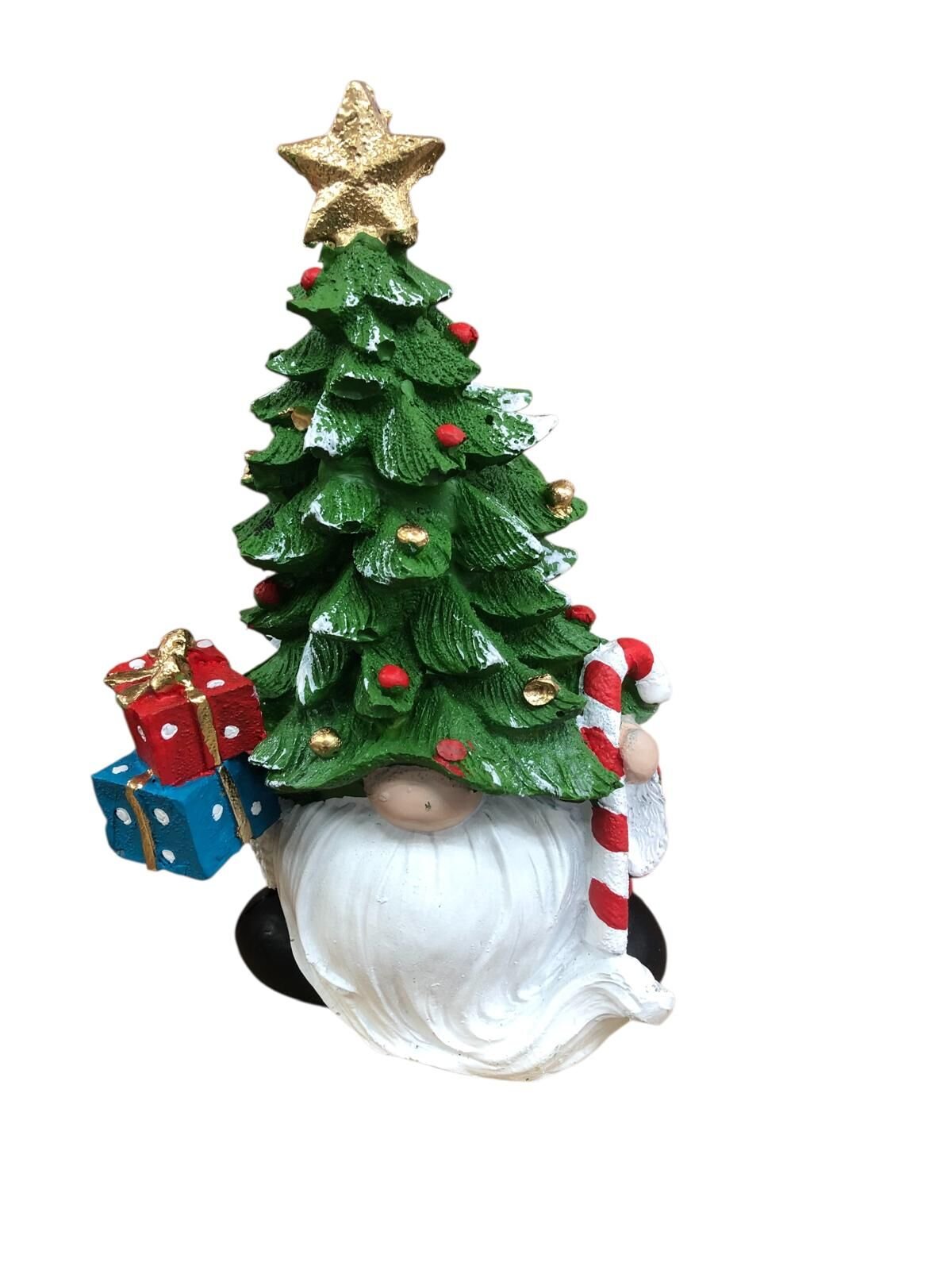 Dekoratif Polyester Şans Cücesi Çam Ağacı Biblosu (17 cm)