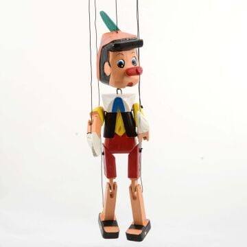 Ahşap İpli Pinokyo Kukla (20 cm)