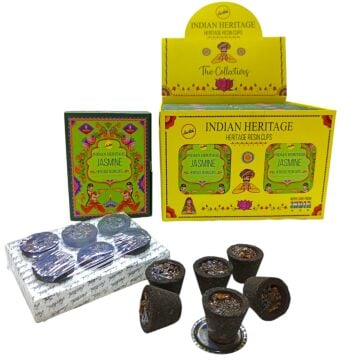 Sree Vani Jasmine (Yasemin) Dış Mekan Cups Tütsü (6 Adet)