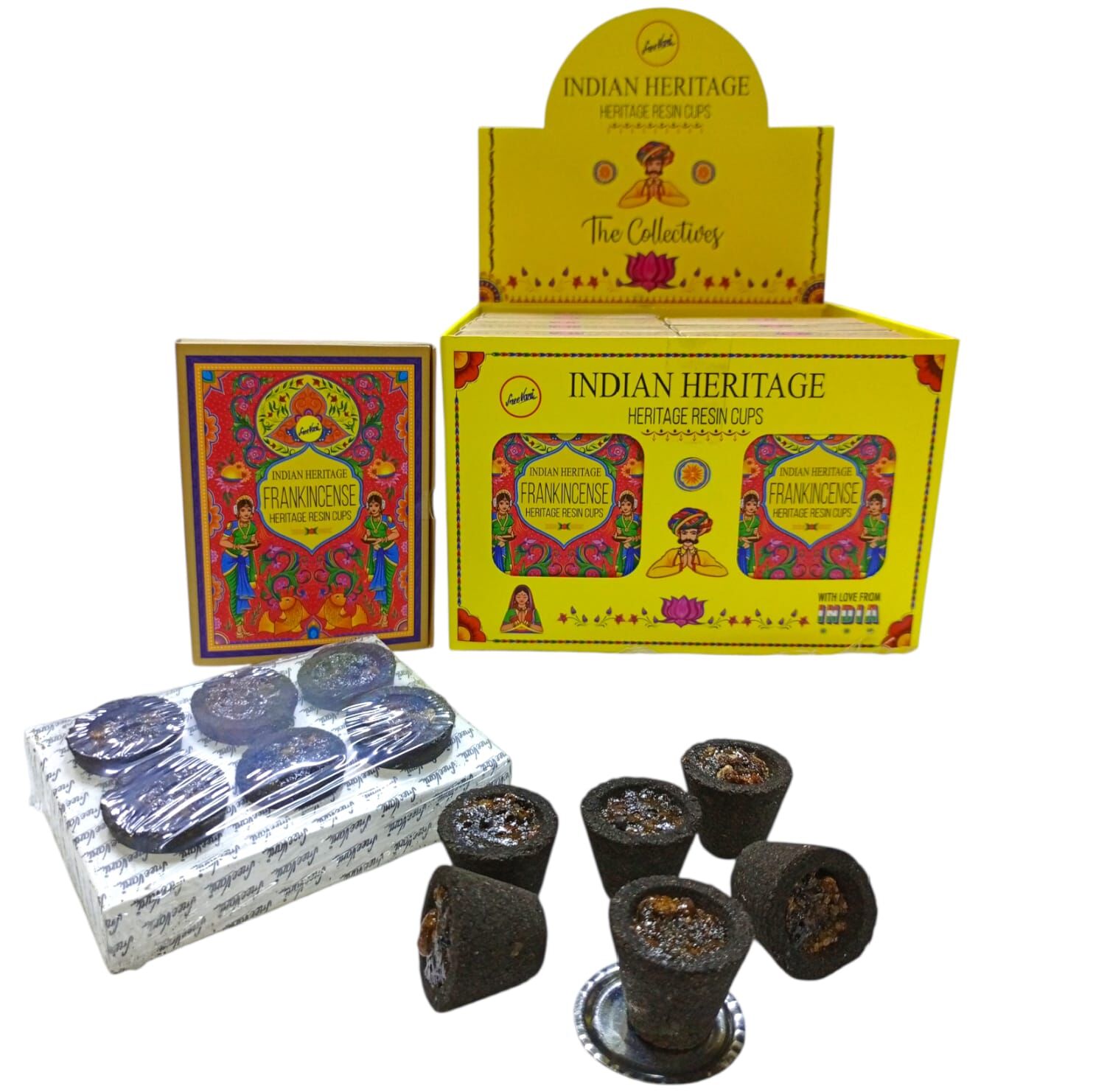 Sree Vani Frankincense (Buhur) Dış Mekan Cups Tütsü (6 Adet)