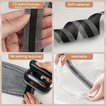 Kendinden Yapışkanlı Esnek Pantolon Kıvırma Şeridi